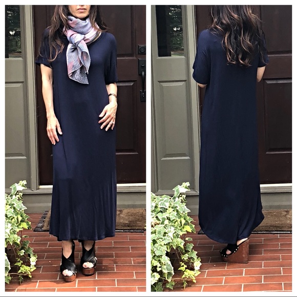 ✨SALE LAST ONE ✨Navy blue shirt sleeve dress - Picture 3 of 8